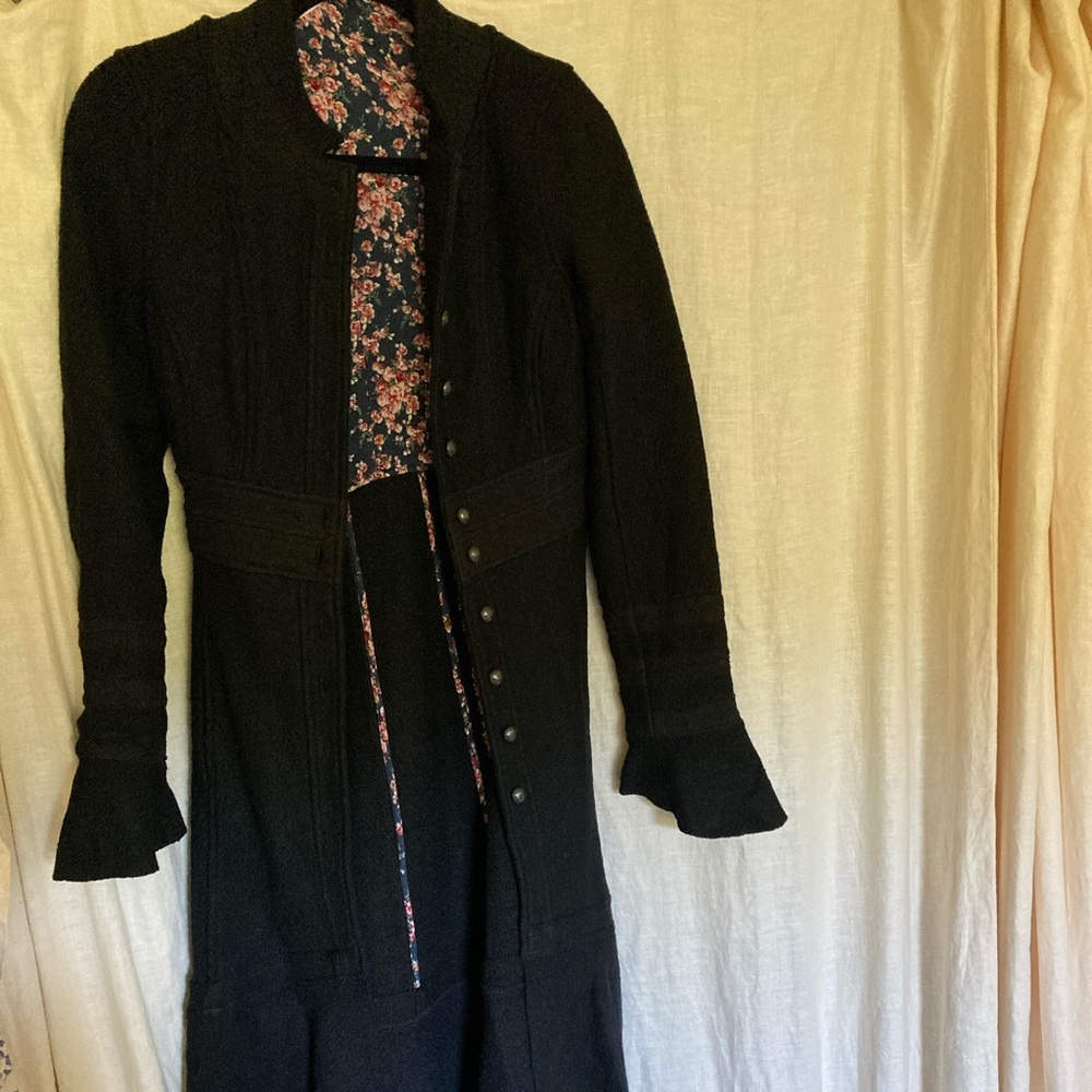 Free People Heritage Wool Coat 2 - Picture 4 of 9